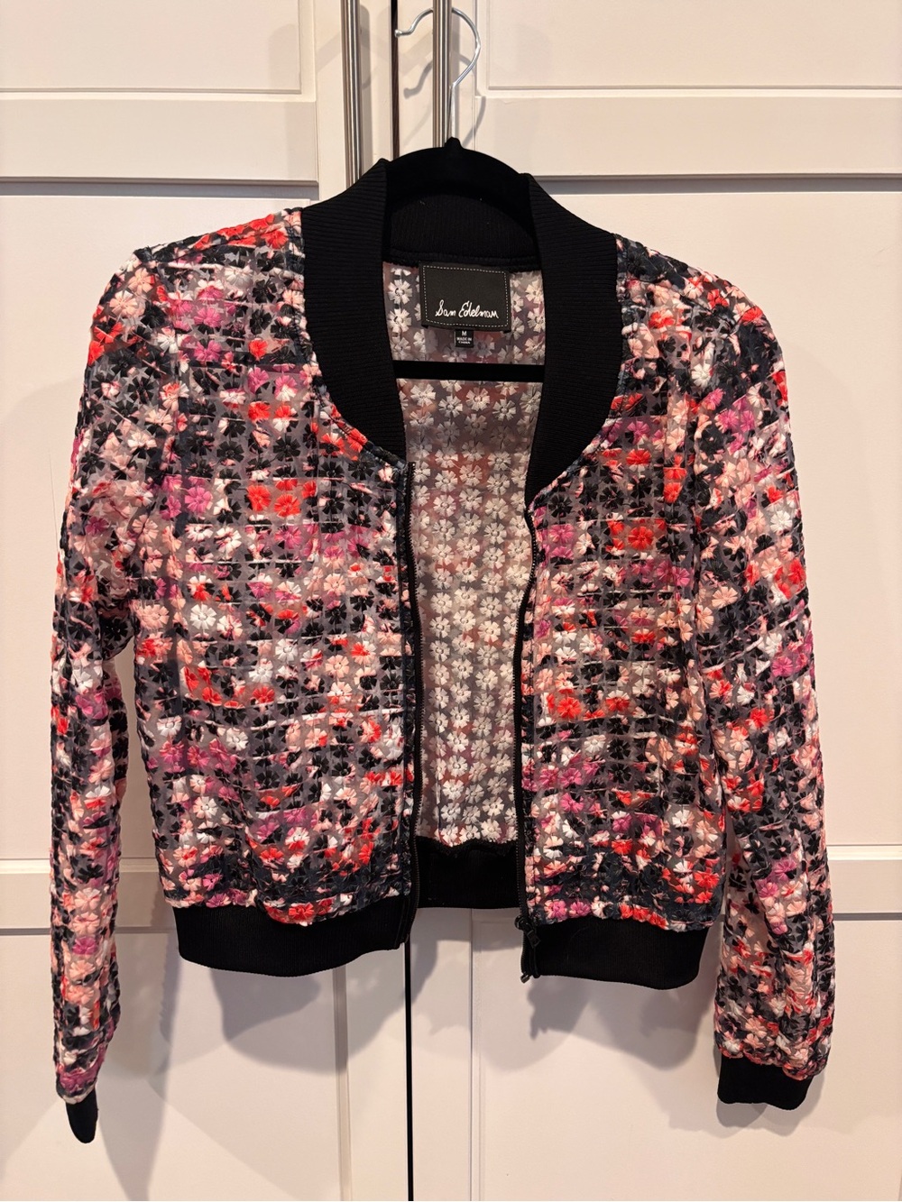 Sam Edelman sheer floral jacket